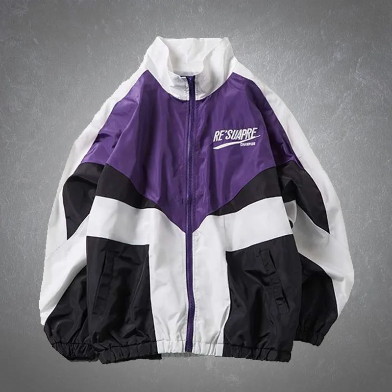 Oversized Men's Patchwork Baseball Jackets Spring Autumn Harajuku Letter Printed Casual Thin Zipper College Style Couples Coats
Oversized Men's Patchwork Baseball Jackets Spring Autumn Harajuku Letter Printed Casual Thin Zipper College Style Couples Coats