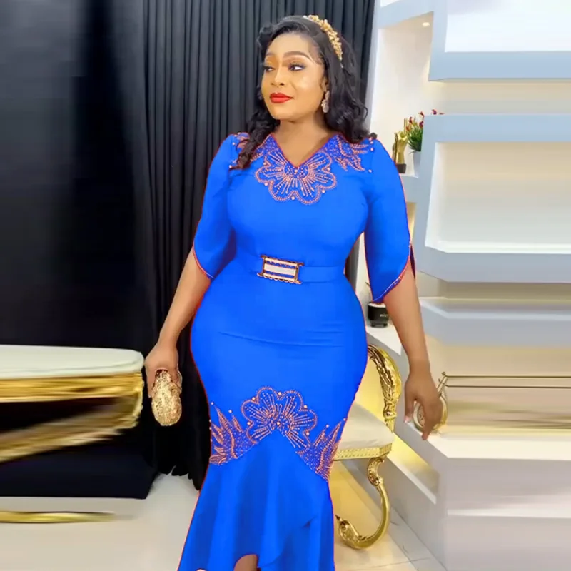 Plus Size Mermaid Dress For Women African Turkey Dashiki Maxi Robe Nigerian Evening Dresses Wedding Party Ladies Clothing
Plus Size Mermaid Dress For Women African Turkey Dashiki Maxi Robe Nigerian Evening Dresses Wedding Party Ladies Clothing