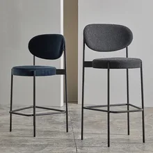Modern minimalist coffee chairs, bar chairs, high stools, bar chairs, household high stools, backrests, bar stools