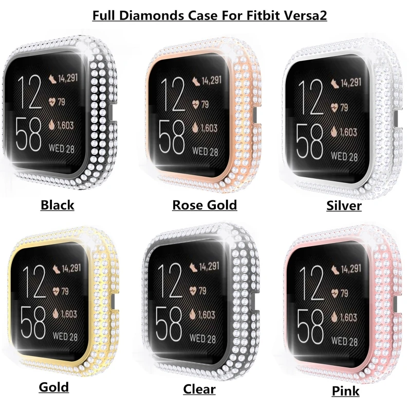 Compatible with fitbitVersa2 Smart Watch Frame Wear Resist Protective Shell Ultra-thin Diamond Bezel Screen Protector
Compatible with fitbitVersa2 Smart Watch Frame Wear Resist Protective Shell Ultra-thin Diamond Bezel Screen Protector