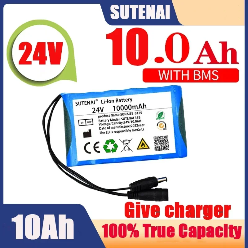 24V 10Ah 25.2V 6S1P Li-Ion battery pack lithium batteries for electric motor bicycle ebike scooter toys drill with BMS
24V 10Ah 25.2V 6S1P Li-Ion battery pack lithium batteries for electric motor bicycle ebike scooter toys drill with BMS