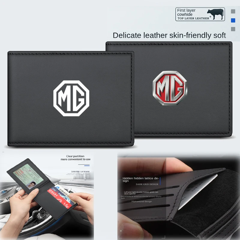 For MG 3 5 6 ONE ZS EZS GS EHS HS RX5 ZX Car Accessories 1PC Premium Top Layer Cowhide Driver's License Sleeve Card Holder
For MG 3 5 6 ONE ZS EZS GS EHS HS RX5 ZX Car Accessories 1PC Premium Top Layer Cowhide Driver's License Sleeve Card Holder
