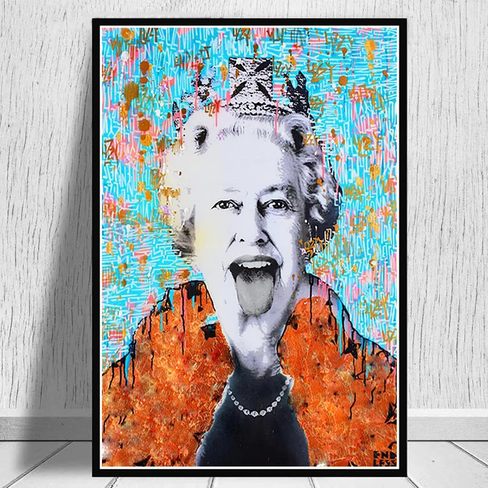 Abstract Queen Elizabeth Graffiti Wall Art Poster And Prints Luxury Funny Woman Canvas Painting For Living Room Mural Decoration
Abstract Queen Elizabeth Graffiti Wall Art Poster And Prints Luxury Funny Woman Canvas Painting For Living Room Mural Decoration