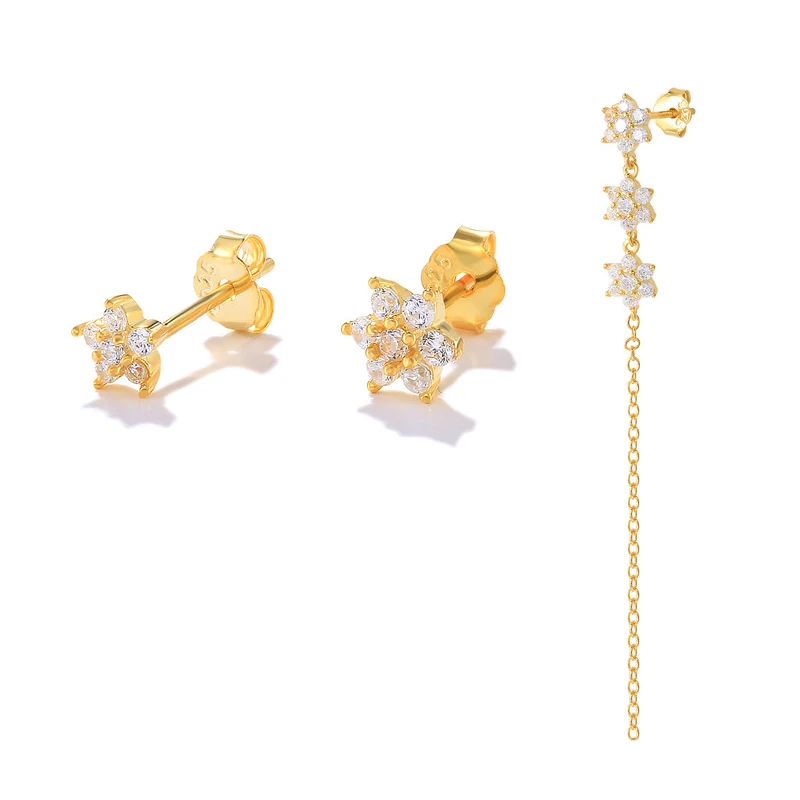AIDE 925 Sterling Silver Turquoise Stud Earring For Women Pendientes Plata Gold Chain White Black Zircon Flower Earring Jewelry
AIDE 925 Sterling Silver Turquoise Stud Earring For Women Pendientes Plata Gold Chain White Black Zircon Flower Earring Jewelry