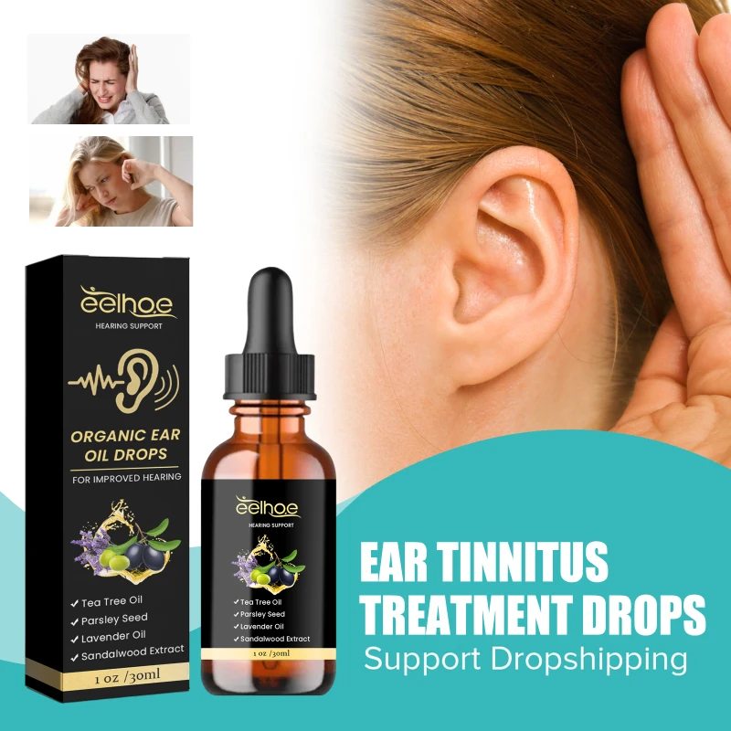 

Tinnitus Treatment Essence Cure Deafness Swelling Hearing Loss Cleans Earwax Otitis Relief Earache Ears Antibacterial Drops 30ml