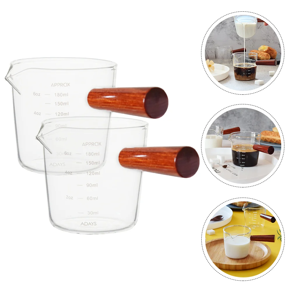 Cup Glassespresso Pitcher Syrup Cream Wooden Handle Coffee Multi Use Heat Resistant Clear
Cup Glassespresso Pitcher Syrup Cream Wooden Handle Coffee Multi Use Heat Resistant Clear