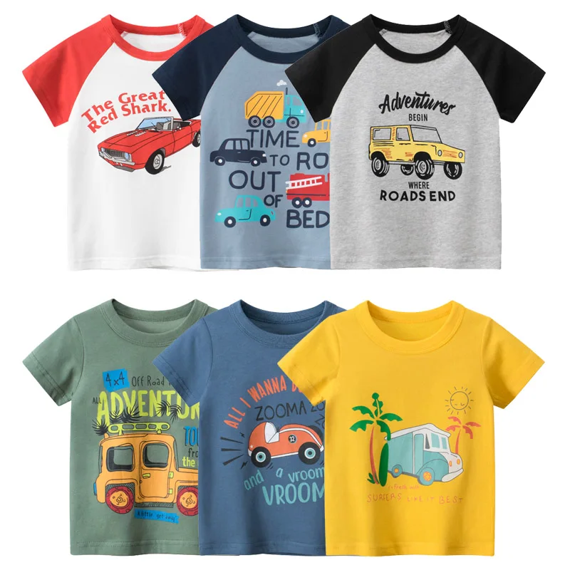 2022 Summer New Cartoon Car T Shirt Boys Girls Short Sleeve O-Neck Children T-shirt Kids Wear Fashion Cotton Tops Tee Shirts
2022 Summer New Cartoon Car T Shirt Boys Girls Short Sleeve O-Neck Children T-shirt Kids Wear Fashion Cotton Tops Tee Shirts
