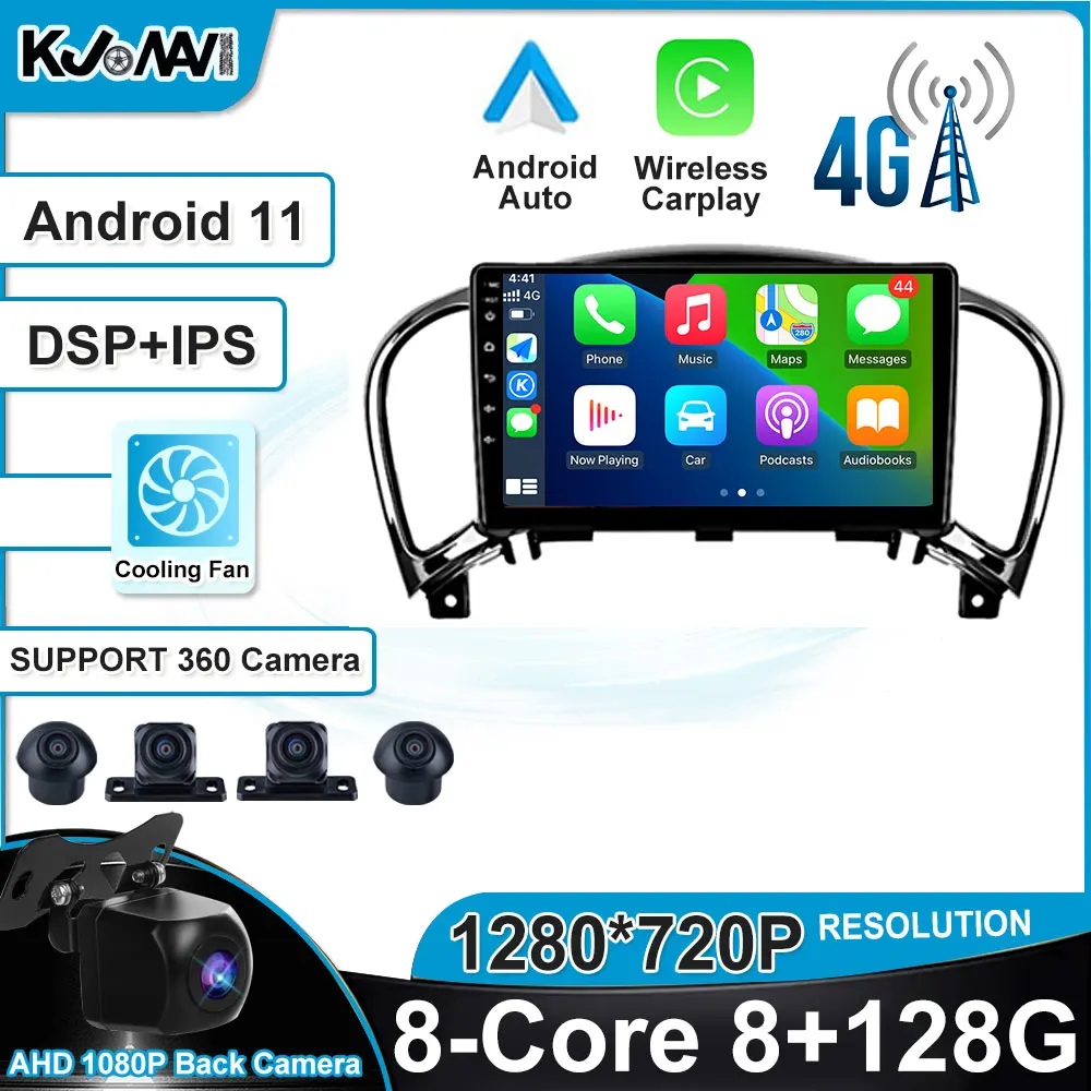 Carplay 8G+128G Android 11 Auto Radio Stereo-Player Multimedia GPS Navigation For Nissan Juke 2010 - 2014
Carplay 8G+128G Android 11 Auto Radio Stereo-Player Multimedia GPS Navigation For Nissan Juke 2010 - 2014
