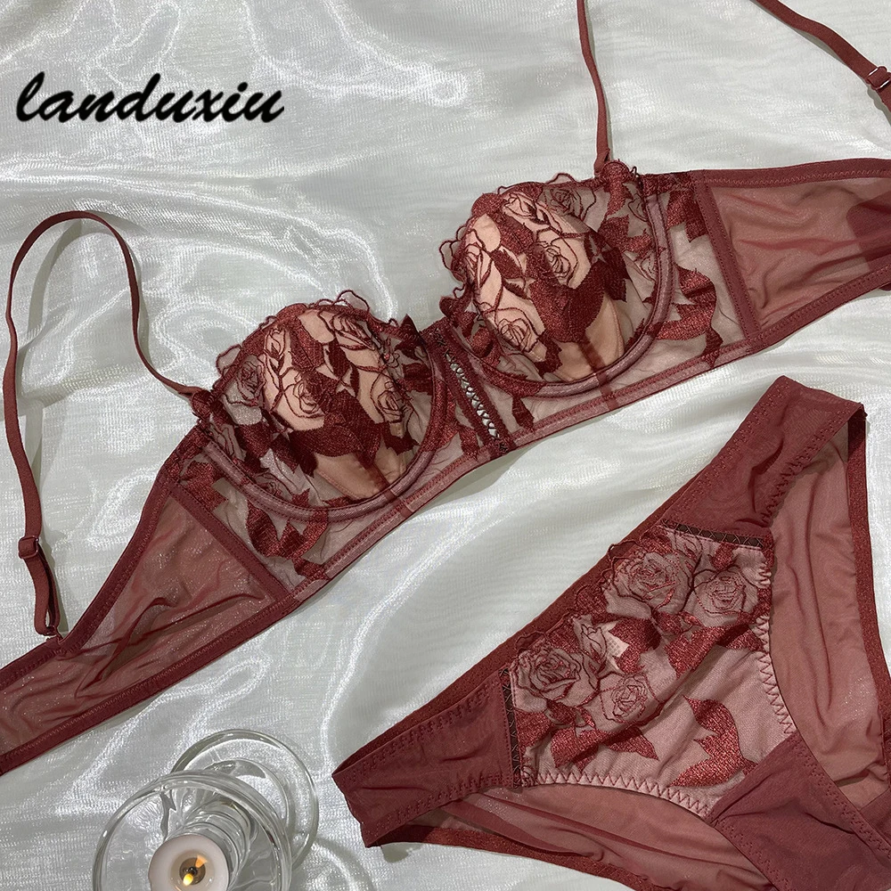 Landuxiu Sexy Rose Embroidered French Lingerie Set, Lace Underwear Panties, Support The Purchase of Single Items
Landuxiu Sexy Rose Embroidered French Lingerie Set, Lace Underwear Panties, Support The Purchase of Single Items