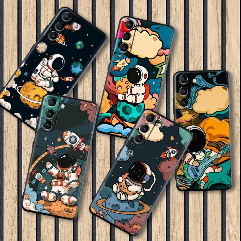 Cartoon Astronaut Cases For Samsung Galaxy S22Ultra S21 FE S20 S22 Ultra S10 Plus S9 S8 Case Soft Funda Cover Cosmonaut Spaceman
Cartoon Astronaut Cases For Samsung Galaxy S22Ultra S21 FE S20 S22 Ultra S10 Plus S9 S8 Case Soft Funda Cover Cosmonaut Spaceman
