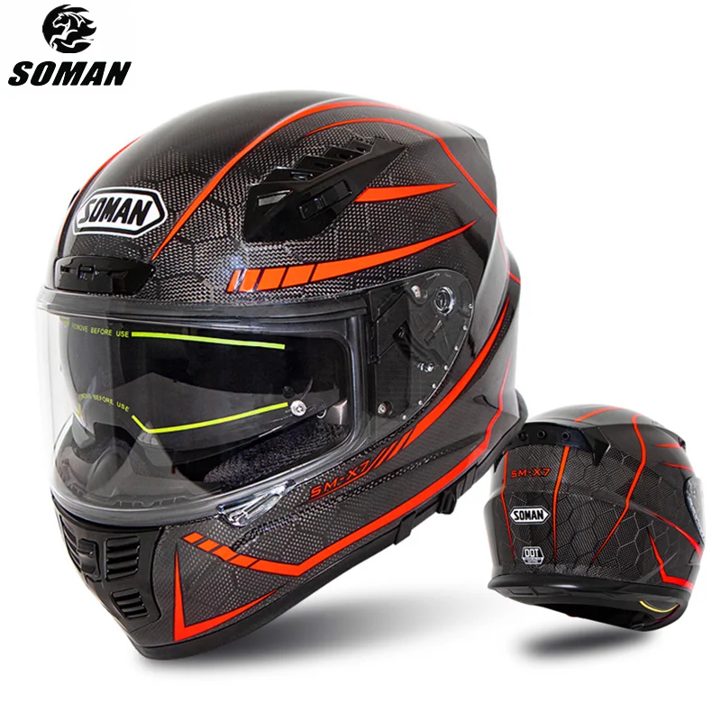 Motorcycle Helmet for Men Double Visor Full Face Carbon Fiber Street Bike Cool Style Casco Moto Racing Bicycle Black Color
Motorcycle Helmet for Men Double Visor Full Face Carbon Fiber Street Bike Cool Style Casco Moto Racing Bicycle Black Color