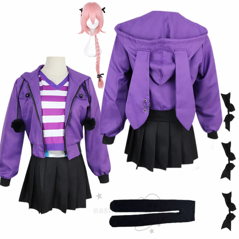 Apocrypha Astolfo Cosplay Costumes Anime Fate Casual Outwear Clothes Purple Uniforms Full Sets Wig Stocking Headwear Dress
Apocrypha Astolfo Cosplay Costumes Anime Fate Casual Outwear Clothes Purple Uniforms Full Sets Wig Stocking Headwear Dress
