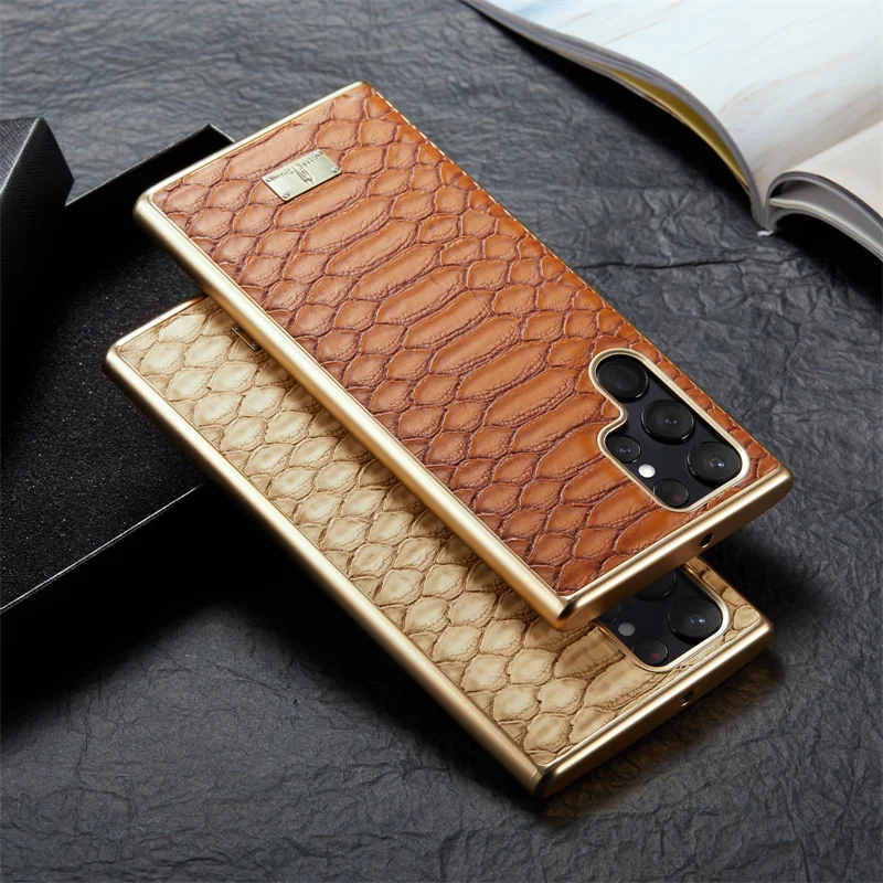 Python Retro PU Leather Back Case For Samsung Galaxy S22/ S22+/s22 ultra Snack Patterned Soft plating Cover
Python Retro PU Leather Back Case For Samsung Galaxy S22/ S22+/s22 ultra Snack Patterned Soft plating Cover