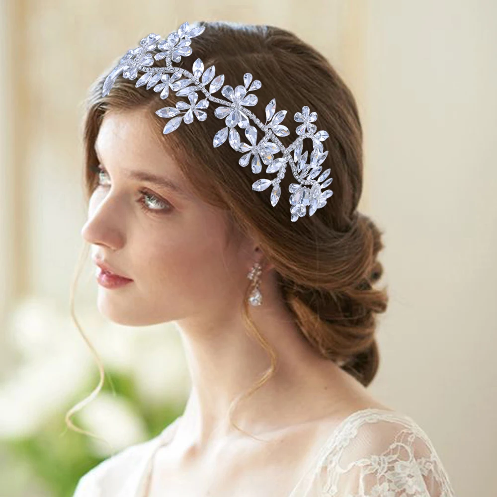 TRiXY Headband With Rhinestones Silver Hair Accessories For Wedding Handmade Bride Hair Bands Woman Jewelry For Hair Decoration
TRiXY Headband With Rhinestones Silver Hair Accessories For Wedding Handmade Bride Hair Bands Woman Jewelry For Hair Decoration