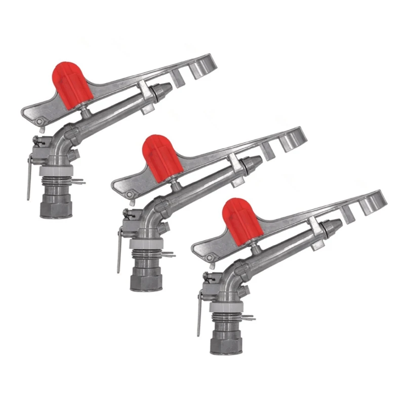 3X Zinc Alloy Nozzle Irrigation Sprinkler Water System 360 Degrees Adjustable Rain Spray Field Sprinklers 1.5 Inch
3X Zinc Alloy Nozzle Irrigation Sprinkler Water System 360 Degrees Adjustable Rain Spray Field Sprinklers 1.5 Inch