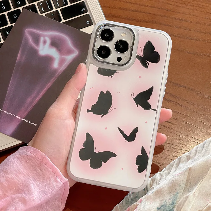 Mirror pink gradient butterfly Phone Case For iphone 14 13 12 11 Pro Max X XR XSMAX 7 8 Plus SE TPU Case Cover new products
Mirror pink gradient butterfly Phone Case For iphone 14 13 12 11 Pro Max X XR XSMAX 7 8 Plus SE TPU Case Cover new products