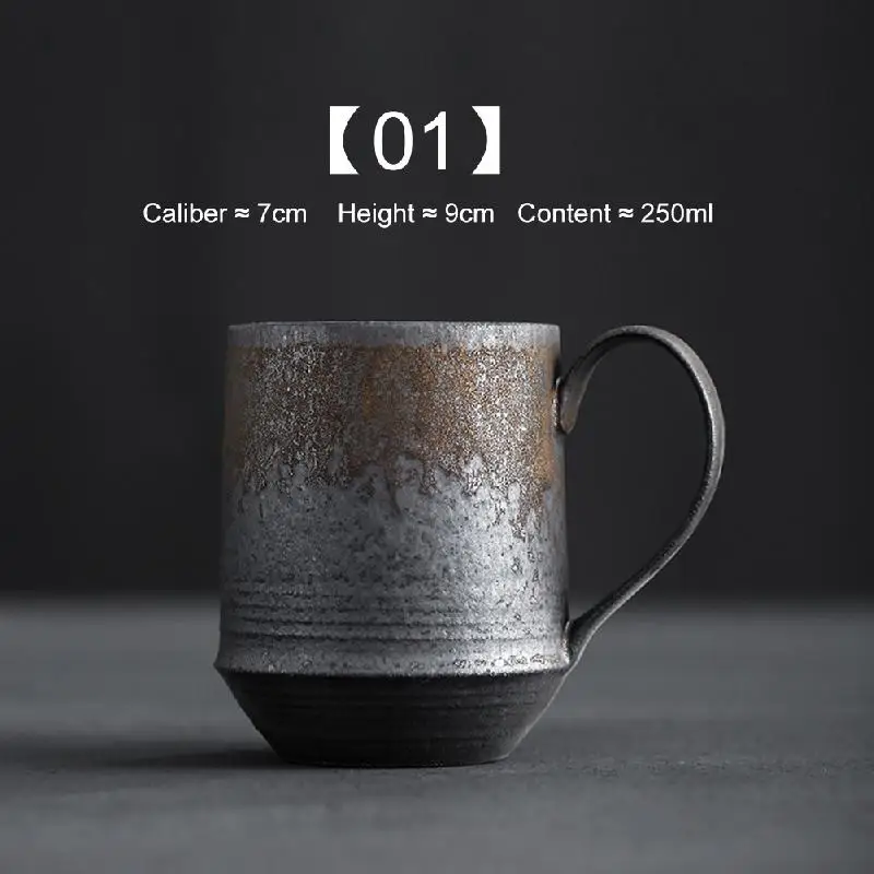 Japanese Style Retro Coffee Mug Coarse Pottery Cup Ceramic Coffee Cup Industrial Coffee Cup For Latte Cappuccino Water Cup
Japanese Style Retro Coffee Mug Coarse Pottery Cup Ceramic Coffee Cup Industrial Coffee Cup For Latte Cappuccino Water Cup
