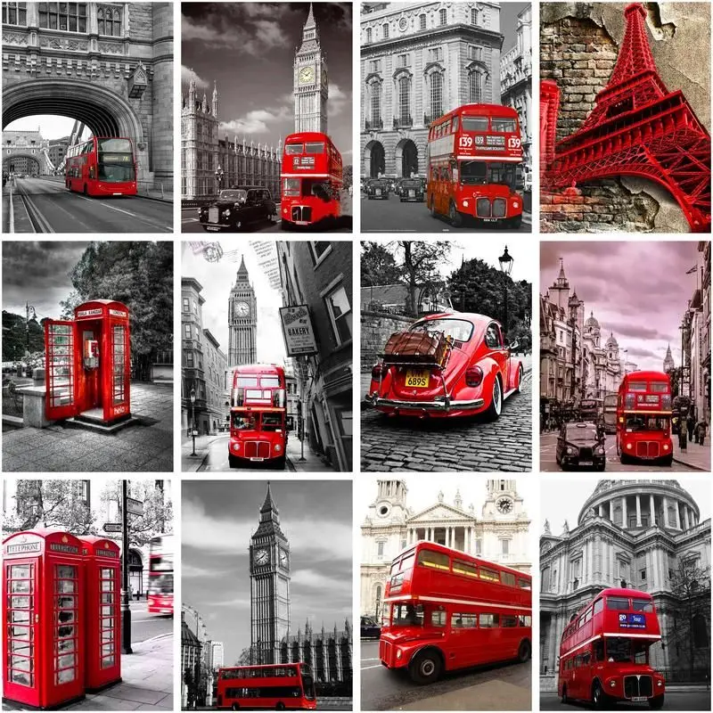 GATYZTORY Painting By Number Urban Landscape Kit Drawing On Canvas Handpainted Art Gift Diy Red Bus Kits Home Decor
GATYZTORY Painting By Number Urban Landscape Kit Drawing On Canvas Handpainted Art Gift Diy Red Bus Kits Home Decor