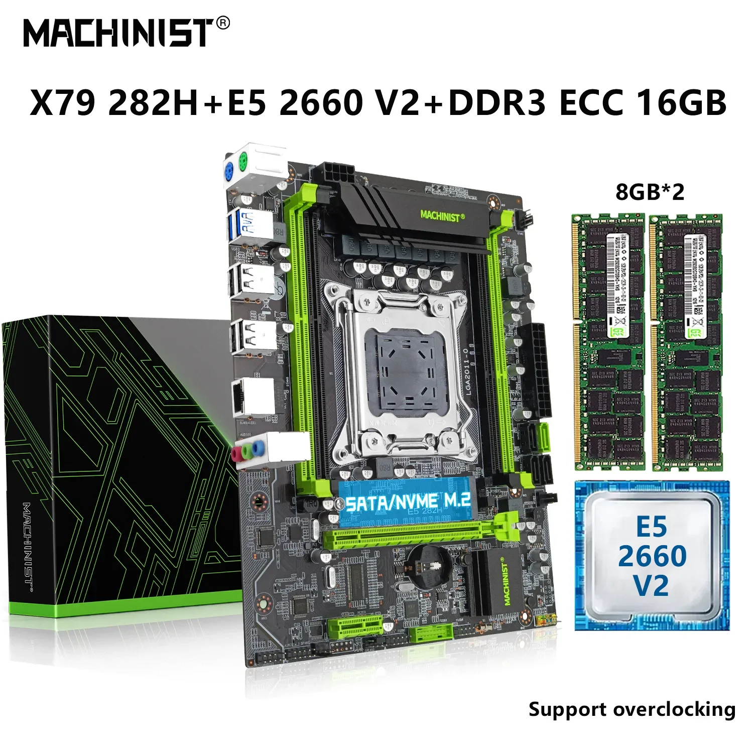 MACHINIST X79 материнская плата LGA 2011 Комплект Xeon E5 2660 V2 ЦПУ процессор 16 ГБ = 8 Гб * 2 DDR3 ECC Память ОЗУ NVME M.2 SATA USB 3,0 282H 
MACHINIST X79 материнская плата LGA 2011 Комплект Xeon E5 2660 V2 ЦПУ процессор 16 ГБ = 8 Гб * 2 DDR3 ECC Память ОЗУ NVME M.2 SATA USB 3,0 282H