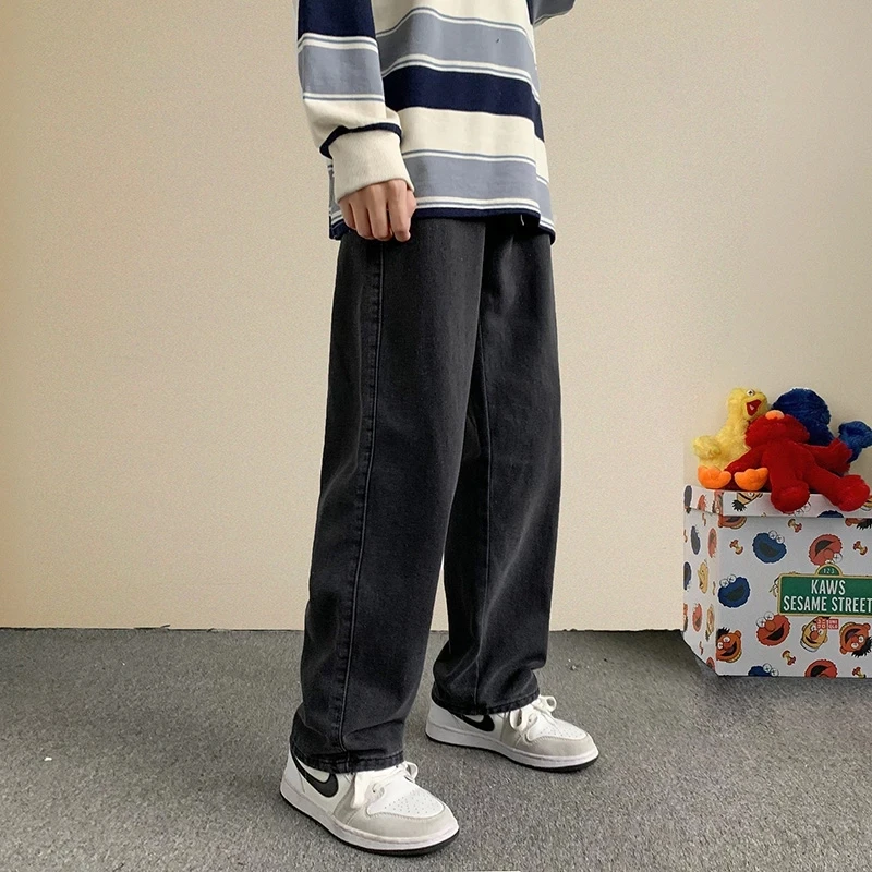 Hip Hop Causal Jeans Men Solid Color Baggy Straight Wide Leg Pants Fashion Baggy Trousers Streetwear Black Blue Male Plus Size
Hip Hop Causal Jeans Men Solid Color Baggy Straight Wide Leg Pants Fashion Baggy Trousers Streetwear Black Blue Male Plus Size