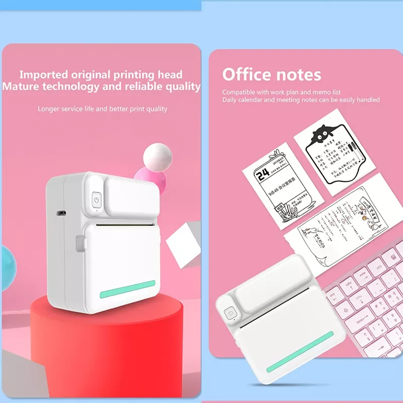 58mm Thermal Printer Bluetooth MINI Pocket Thermal Label Printer Wireless Printing Stickers Android IOS Printers Paper
58mm Thermal Printer Bluetooth MINI Pocket Thermal Label Printer Wireless Printing Stickers Android IOS Printers Paper