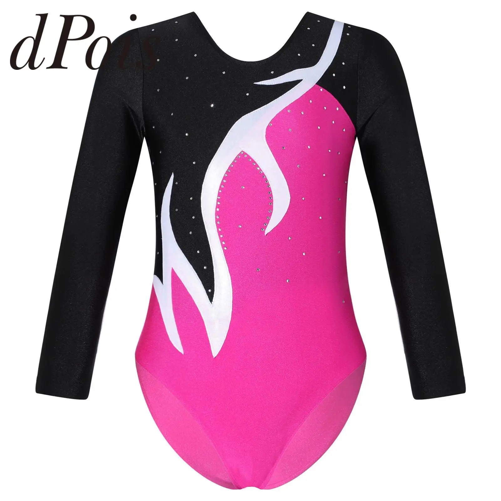 Kids Girls Long Sleeve Shiny Rhinestone Patchwork Ballet Dance Leotards Figure Skating Jumpsuit for Girl Gymnastics Bodysuit
Kids Girls Long Sleeve Shiny Rhinestone Patchwork Ballet Dance Leotards Figure Skating Jumpsuit for Girl Gymnastics Bodysuit