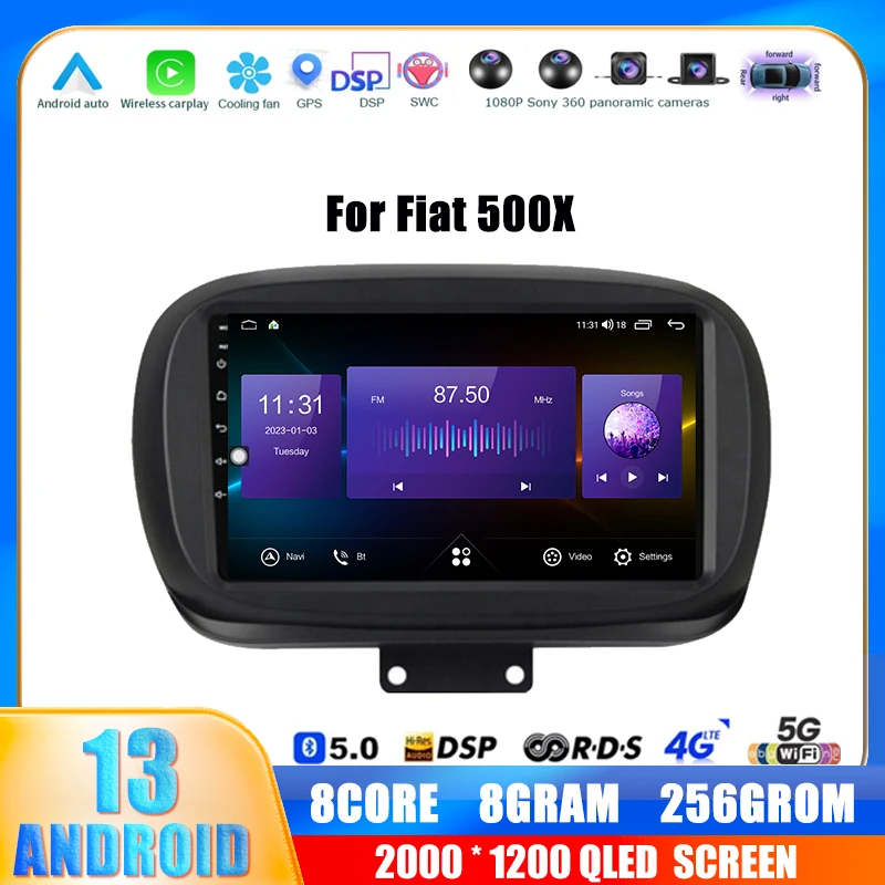 Android 13 Car Radio For Fiat 500X 2014 -2020 Multimedia Video Player Navigation Stereo GPS Carplay WIFI 4G LET Auto Head Unit
Android 13 Car Radio For Fiat 500X 2014 -2020 Multimedia Video Player Navigation Stereo GPS Carplay WIFI 4G LET Auto Head Unit