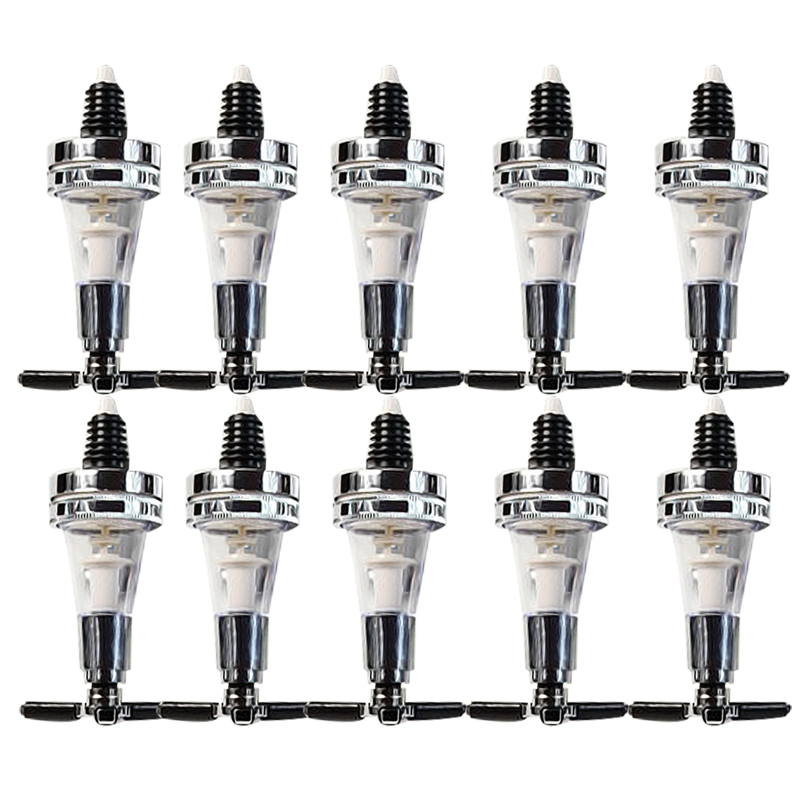 

10pcs Easy Install Bartender Optic Spirit Non Drip Party Liquor Dispenser Set For Bar Automatic Reusable 25ml Measure Universal