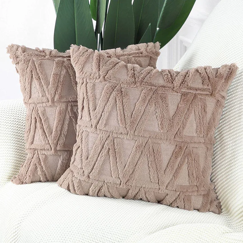 Plush Cushion Cover Soild Color 3D Geometric Flocked Pillowcase Nordic Simple Soft Throw Pillow Cover Home Decor for Sofa Seat
Plush Cushion Cover Soild Color 3D Geometric Flocked Pillowcase Nordic Simple Soft Throw Pillow Cover Home Decor for Sofa Seat