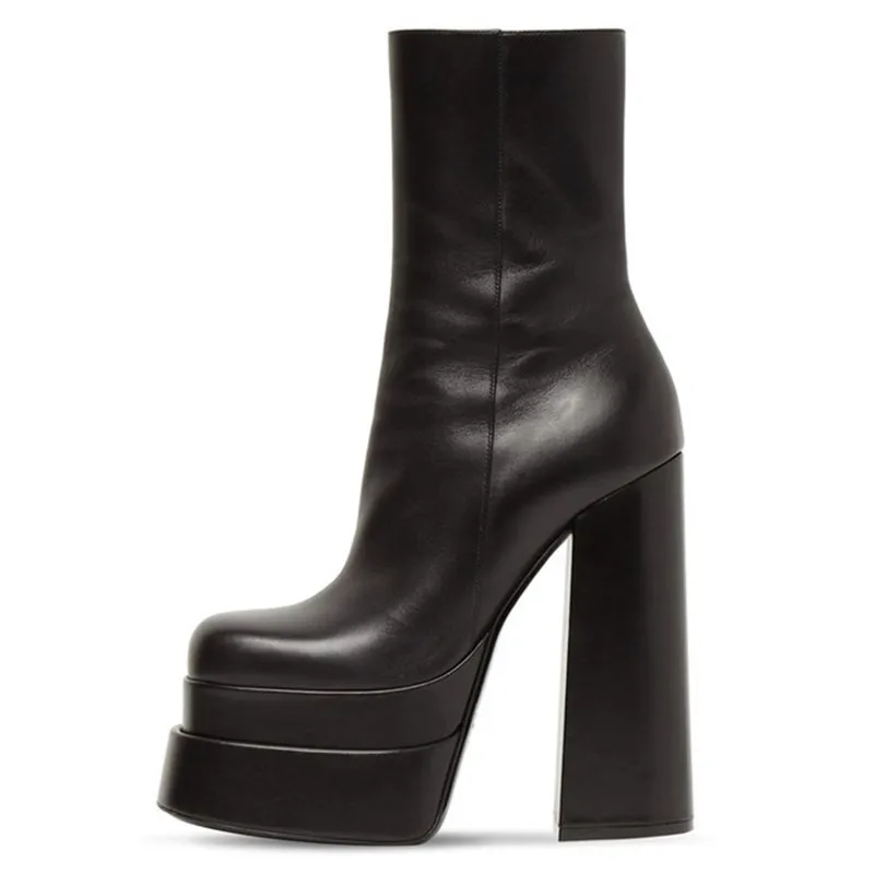 Genuine Leather Ankle Boots For Women High Heel Platform Boots Demonia Shoes Zipper -side Woman Chelsea Boots Winter Botas Mujer
Genuine Leather Ankle Boots For Women High Heel Platform Boots Demonia Shoes Zipper -side Woman Chelsea Boots Winter Botas Mujer