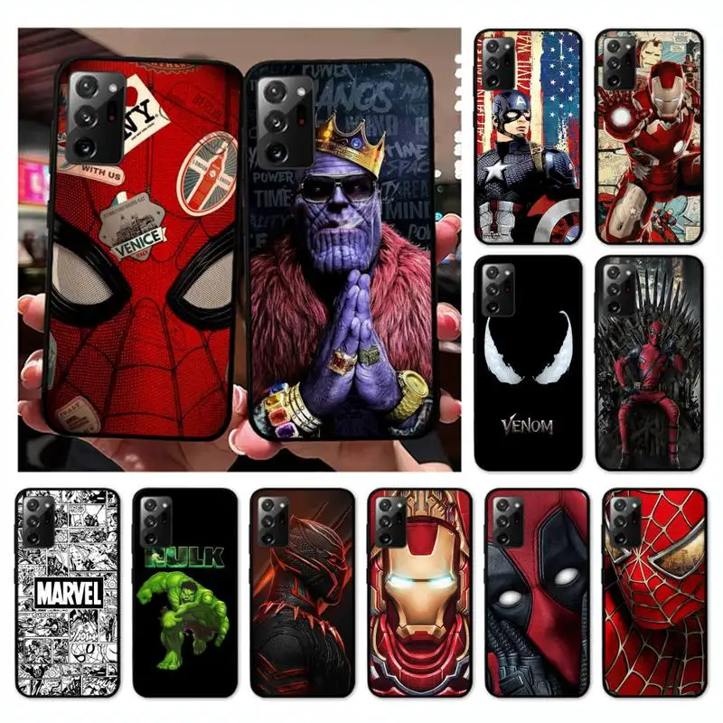 

Movie S-super-h-Heroes hero character Phone Case For Samsung Galaxy Note 10Pro Note20ultra note20 note10lite M30S Coque