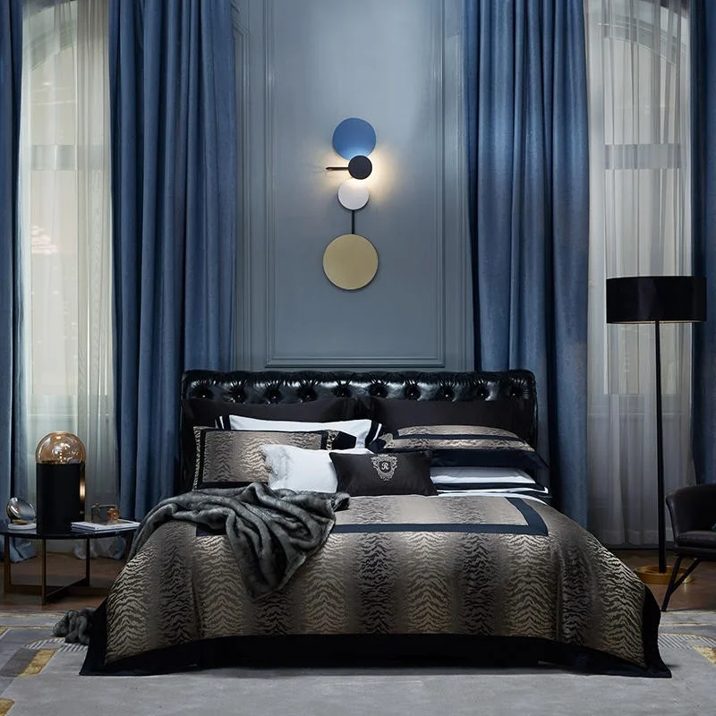 Premium High End 1200TC Cotton Soft 4Pcs Bedding set Yarn Dyed Jacquard Black Zebra Duvet Cover Bed Sheet Pillowcases Queen King
Premium High End 1200TC Cotton Soft 4Pcs Bedding set Yarn Dyed Jacquard Black Zebra Duvet Cover Bed Sheet Pillowcases Queen King