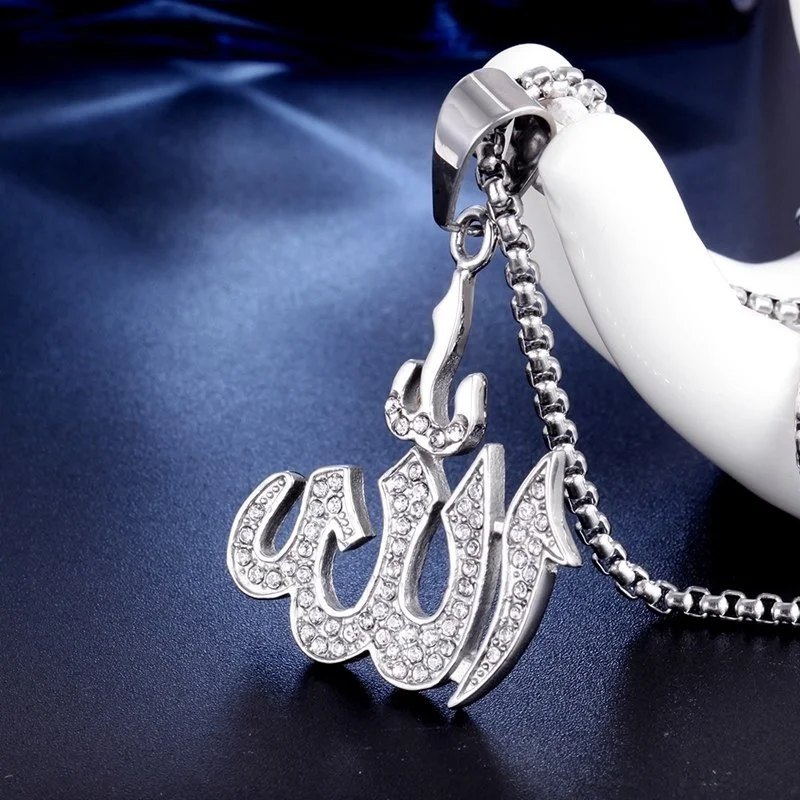 Holy Arab Islamic Muslim Rune Shape Pendant Necklace Women's Crystal Inlaid Pendant Religious Rune Amulet Accessory Jewelry
Holy Arab Islamic Muslim Rune Shape Pendant Necklace Women's Crystal Inlaid Pendant Religious Rune Amulet Accessory Jewelry
