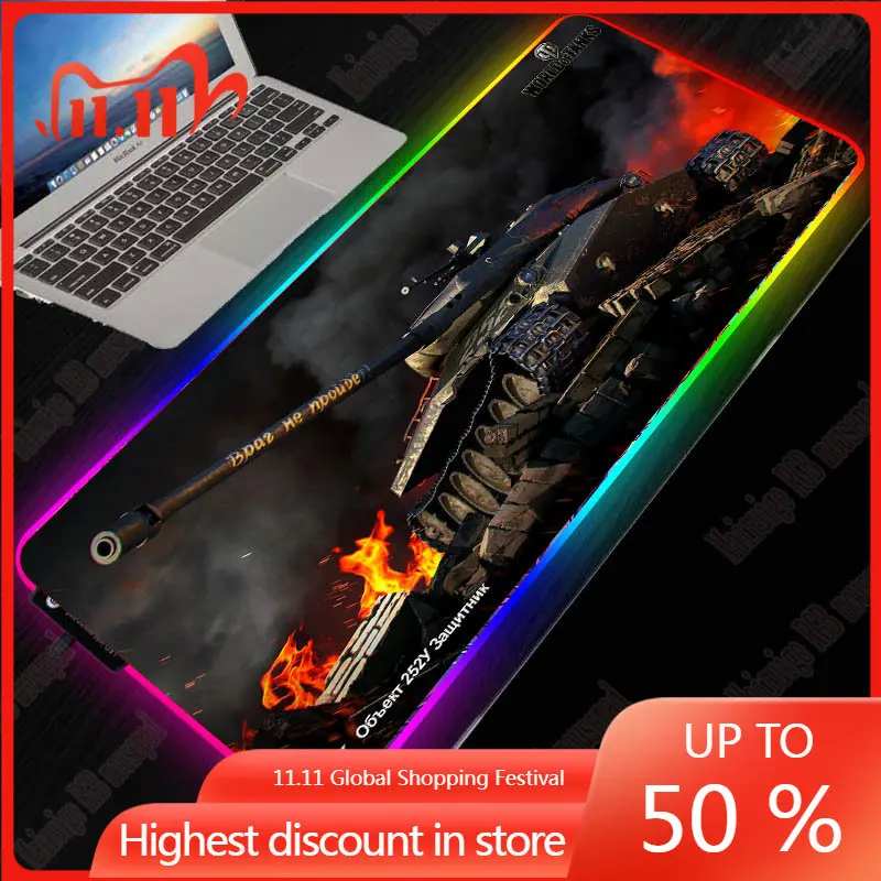 XGZ World of Tanks Gaming RGB Gamer Large Mousepad LED Lighting USB Keyboard Colorful Desk Pad Mice Mat for PC Laptop Desktop
XGZ World of Tanks Gaming RGB Gamer Large Mousepad LED Lighting USB Keyboard Colorful Desk Pad Mice Mat for PC Laptop Desktop