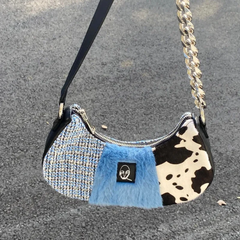 Vintage Y2k Shoulder Bag Korean Style Spring Casual New Fashion Handbag Clashing Color Patchwork Senior Underarm Bag
Vintage Y2k Shoulder Bag Korean Style Spring Casual New Fashion Handbag Clashing Color Patchwork Senior Underarm Bag