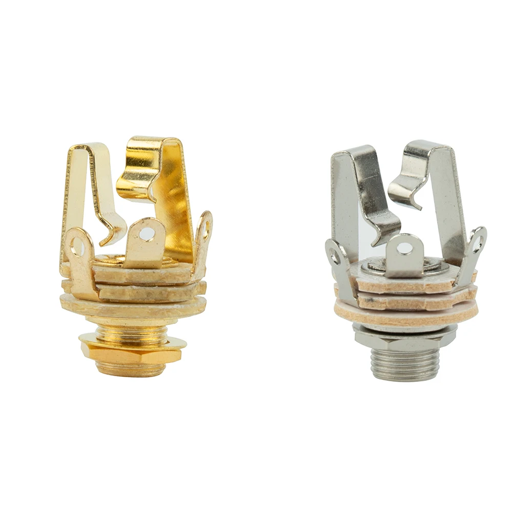 6.35mm 1/4inch Electric Guitar Jacks 3 Pole Stereo Panel Mount Plug Sockets Connector Mono Input Jack Plug Socket Nut Washer
6.35mm 1/4inch Electric Guitar Jacks 3 Pole Stereo Panel Mount Plug Sockets Connector Mono Input Jack Plug Socket Nut Washer