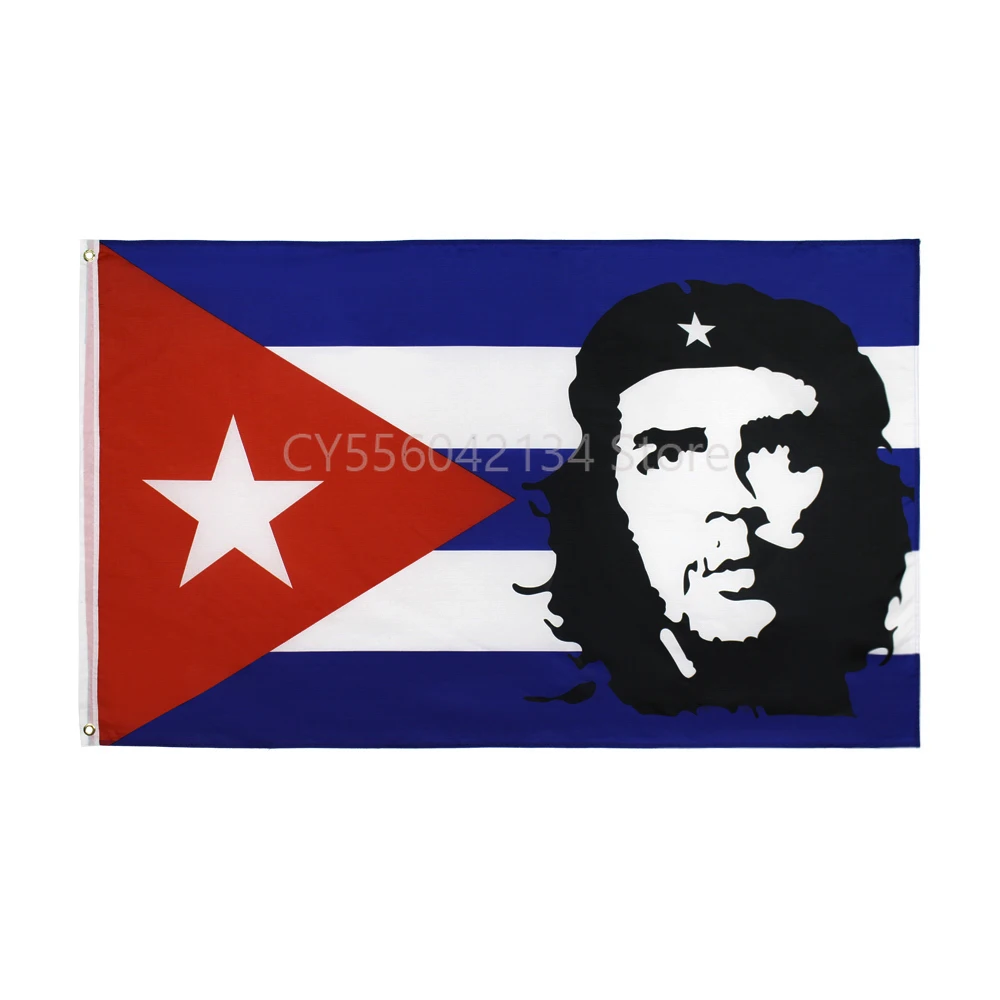 Guevara With Cuba Flag Home Decoration Outdoor Decor Polyester Banners and Flags 90x150cm 120x180cm 
Guevara With Cuba Flag Home Decoration Outdoor Decor Polyester Banners and Flags 90x150cm 120x180cm