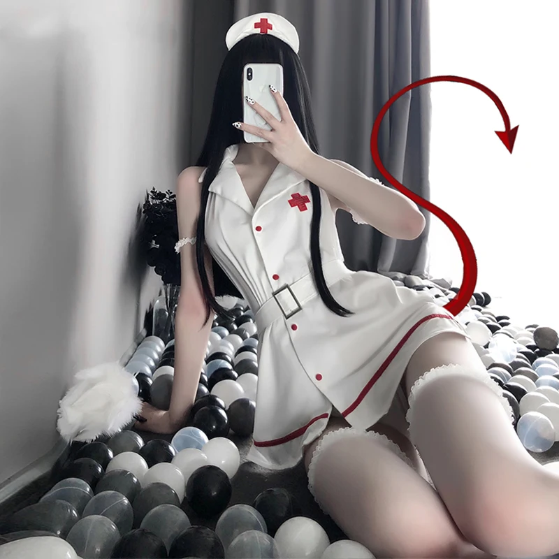 Womens Fantasy Porno Nurse Cosplay Costumes Naughty Roleplay Lingerie Female Temptation Fancy Dress Anime Kawaii Lingerie Set
Womens Fantasy Porno Nurse Cosplay Costumes Naughty Roleplay Lingerie Female Temptation Fancy Dress Anime Kawaii Lingerie Set