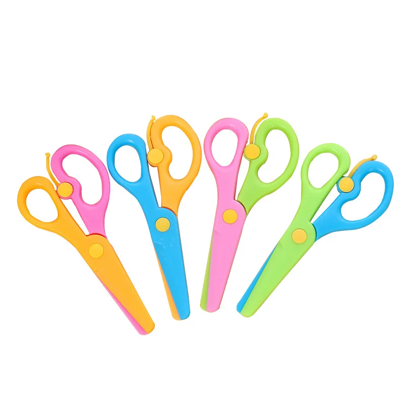 Safety plastic scissors creative elastic kindergarten children's DIY small round head paper cutter
Safety plastic scissors creative elastic kindergarten children's DIY small round head paper cutter