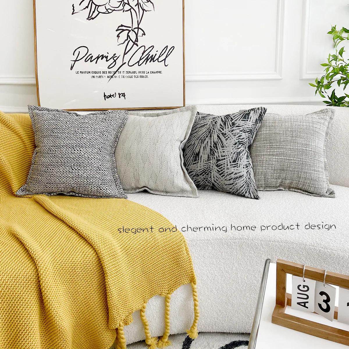 Linen cotton jacquard thicked throw cushion cover leaf embroidered sofa decor pillow cover office home khaki solid pillowcase 45
Linen cotton jacquard thicked throw cushion cover leaf embroidered sofa decor pillow cover office home khaki solid pillowcase 45