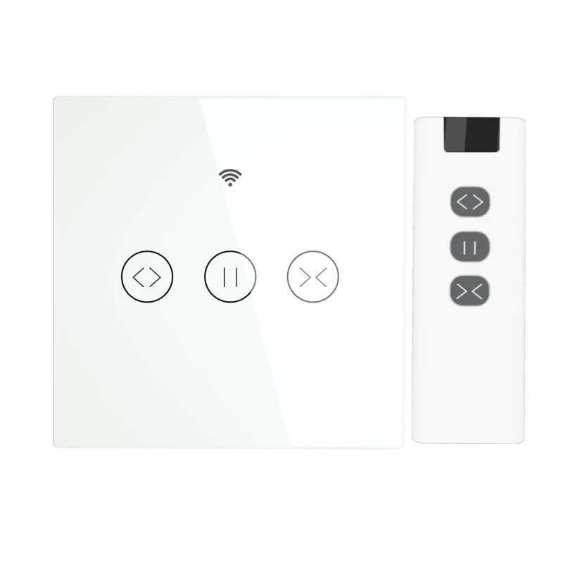Умный сенсорный выключатель Moes WiFi RF433 для рулонных жалюзи, работает с приложением Alexa Home
Умный сенсорный выключатель Moes WiFi RF433 для рулонных жалюзи, работает с приложением Alexa Home