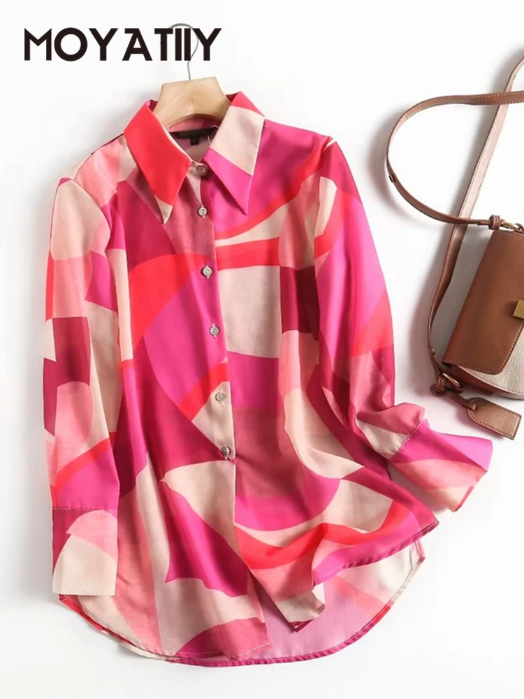 MOYATIIY Women High Quality Print Shirts Long Sleeve Turn Down Collar Shirts Blouse Elegant Office Ladies Work Wear
MOYATIIY Women High Quality Print Shirts Long Sleeve Turn Down Collar Shirts Blouse Elegant Office Ladies Work Wear