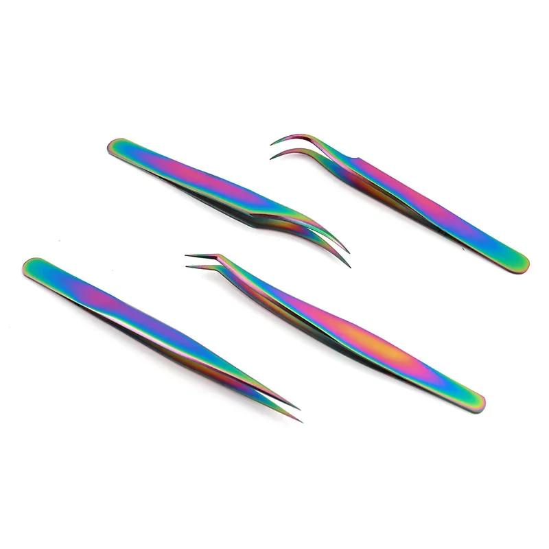 

1 Pcs Eyelashes Tweezers Stainless Steel superhard Tweezers High Precision Anti-static tweezers for Eyelash Extensions