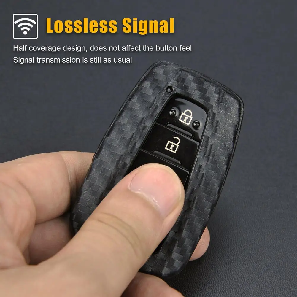 Silicone Carbon Fiber Car Key Case Car Remote Control Shell For 2018 Camry/c-hr/rav4/avalon
Silicone Carbon Fiber Car Key Case Car Remote Control Shell For 2018 Camry/c-hr/rav4/avalon
