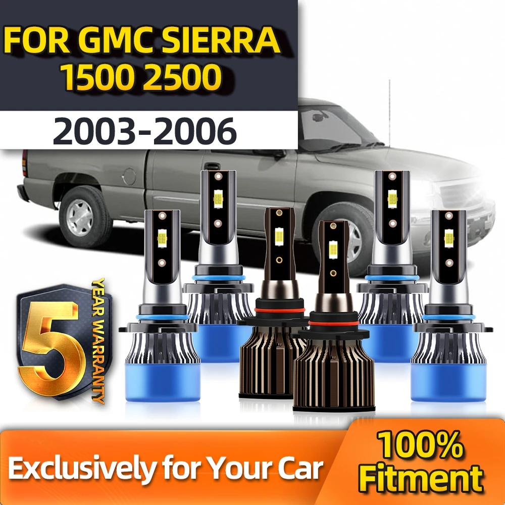 

TEENRAM Lamps CSP 9145 9005 9006 Led Fog Light Car Headlight Bulb 6000K High Low Beam For GMC SIERRA 1500 2500 2003 2004-2006