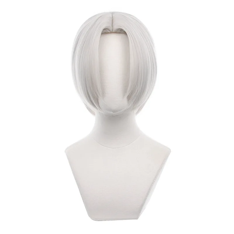 

Парик для косплея изаны Курокава из аниме Токио, термостойкий синтетический фотореквизит с короткими белыми волосами