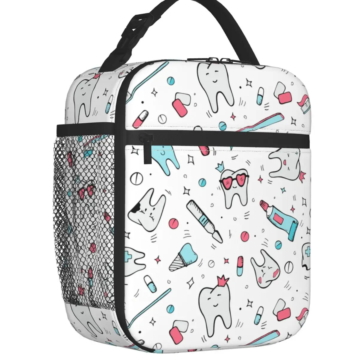 Dentist Cartoon Pattern Insulated Lunch Tote Bag for Women Teeth Brush Portable Cooler Thermal Bento Box School
Dentist Cartoon Pattern Insulated Lunch Tote Bag for Women Teeth Brush Portable Cooler Thermal Bento Box School