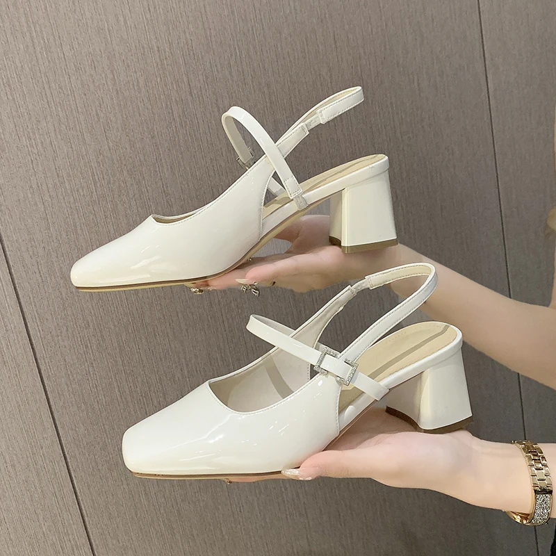 New 2023 Women's Low Heel Shoes Square Head Retro Fashion Shoes for Women Party All-match High Solid Color Sandals Shoes
New 2023 Women's Low Heel Shoes Square Head Retro Fashion Shoes for Women Party All-match High Solid Color Sandals Shoes
