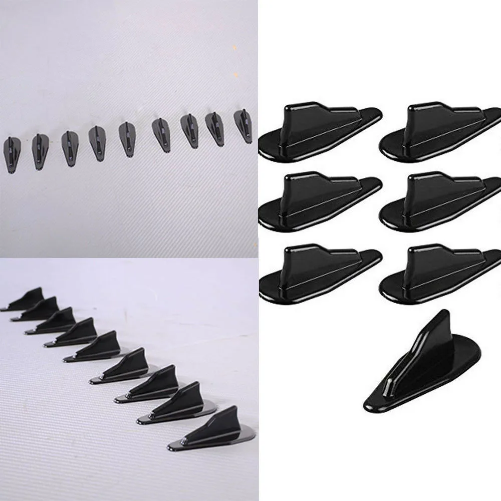 10Pcs Universal PP EVO-StyleSharkFins Spoiler Wing Kit Roof Vortex Generator Decoration Bright Black Antenna Car Accessories
10Pcs Universal PP EVO-StyleSharkFins Spoiler Wing Kit Roof Vortex Generator Decoration Bright Black Antenna Car Accessories