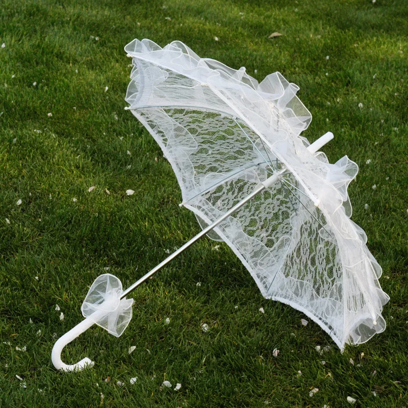 56cm*58cm Lace Bridal Umbrella Embroidery Parasol Craft Wedding Decoration Kids Child Photography Props
56cm*58cm Lace Bridal Umbrella Embroidery Parasol Craft Wedding Decoration Kids Child Photography Props